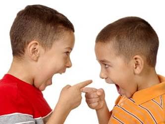Boys arguing