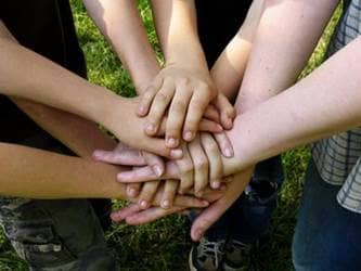 Hands together as a team