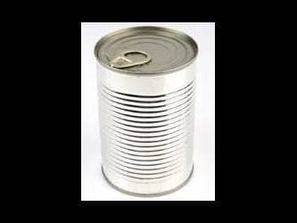 can of food label