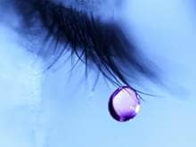 Close up of a tear