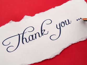 Thank you note