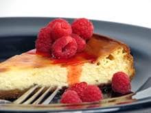 Angel Recipes Cheesecake with raspberries