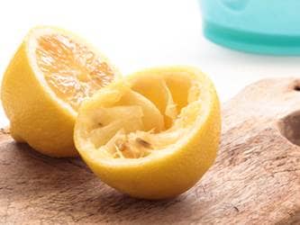 Lemons squeezed of their juice