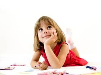 teaching patience - girl making a wish list