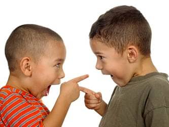 Teaching respect - two kids arguing