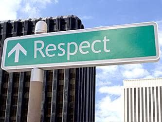 How kids learn respect - respect sign