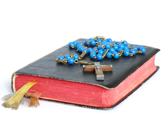 Rosary and Bible