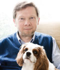 Eckhart Tolle and his dog, Maya