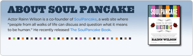 Get Soul Pancake, as new book by Rainn Wilson