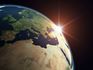 Planet Earth with Sun