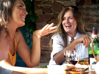 Friends laughing