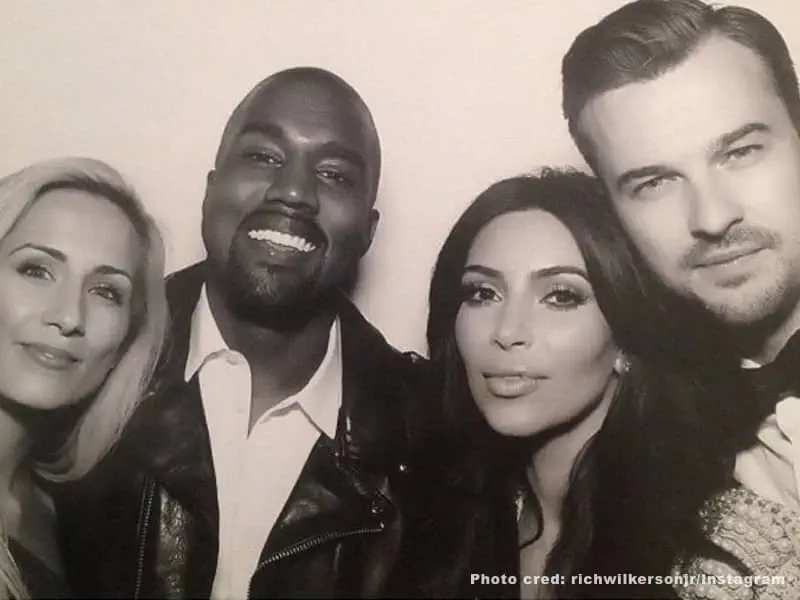 Kim Kardashian Kanye West Rich Wilkerson Jr. 