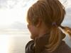 Woman looking at sunset