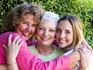 Three generations of women grandmother mother and granddaughter