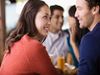 Man and woman chatting on a date