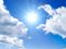 Sunny day, clouds