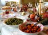 Thanksgiving banquet table