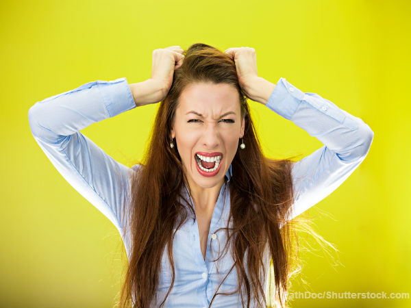 Woman angry