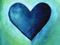 Blue Heart Painting