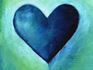Blue Heart Painting