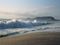 Ocean waves on beach