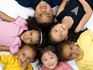Group of racially diverse children