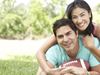 Couple with Football
