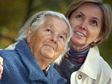 Woman and her old mother.