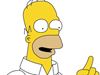 homer pointing finger