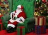 Santa Claus sitting in a chair