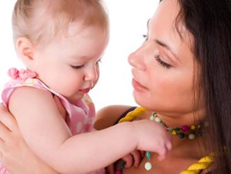 Mother attuned to her baby