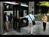 holding door