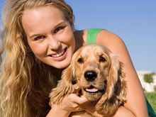 Girl with Dog