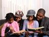 family reading the bible