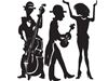 cartoon of jazz dancers
