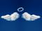 Angel wing clouds halo