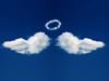 Angel wing clouds halo