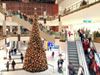 Christmas shopping in a mall