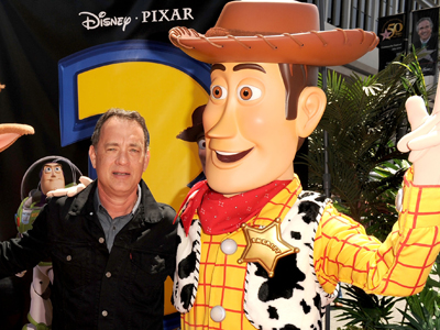 Tom Hanks with Woody at the Toy Story 3 Premiere 