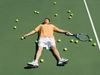 Man collapsed on tennis court