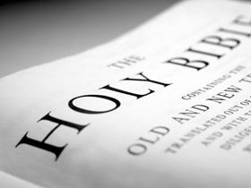 Holy Bible Closeup