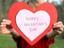 Valentine's Day heart card