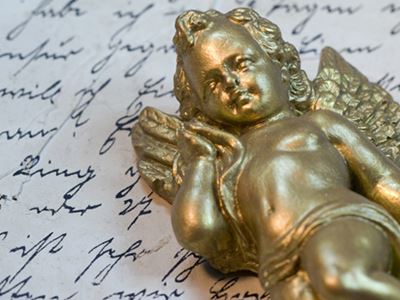 God cherub angel figurine