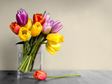 Vase of tulips