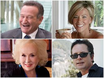 Celebrity Gratitude Robin Williams, Kate Gosselin, Doris Roberts, Michael J. Fox