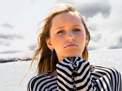 Woman thinking hard