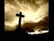 Sepia sky with a cross