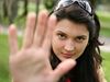 Woman saying no 