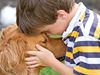 boy with dog
