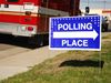 Polling place sign